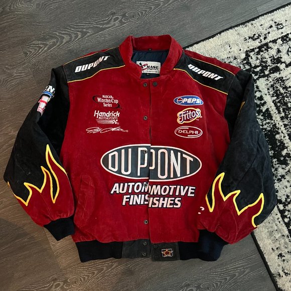 Authentic Vintage Dupont Nascar Racing Bomber Jacket - Picture 1 of 3